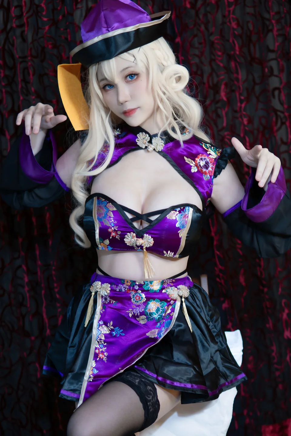 坊桥夜泊_No_002_Sugar_Whip_戦斗キョンシー_紫_40P_375MB tg@simisebaisi 【丝足阁】007.webp